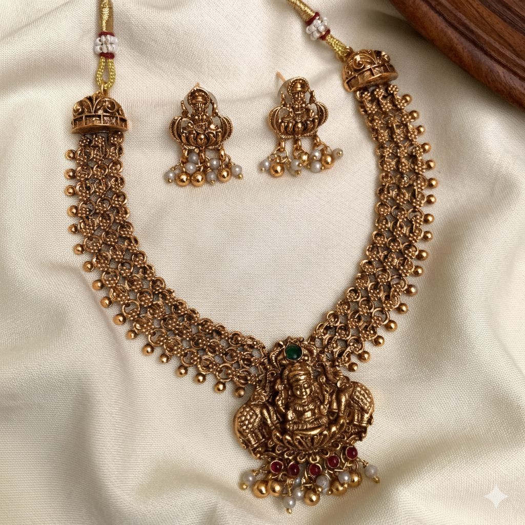 Antique Lakshmi Necklace Set