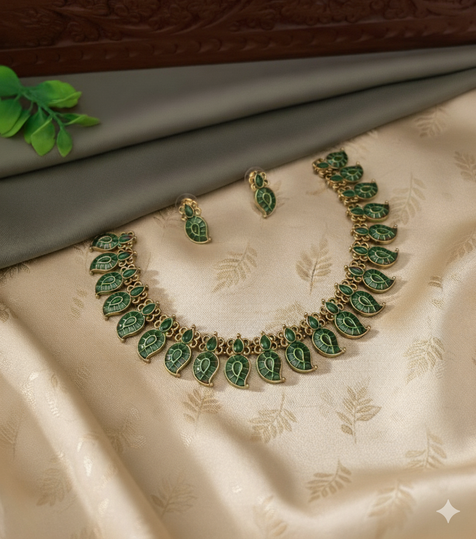Antique Mango Mala Necklace Set