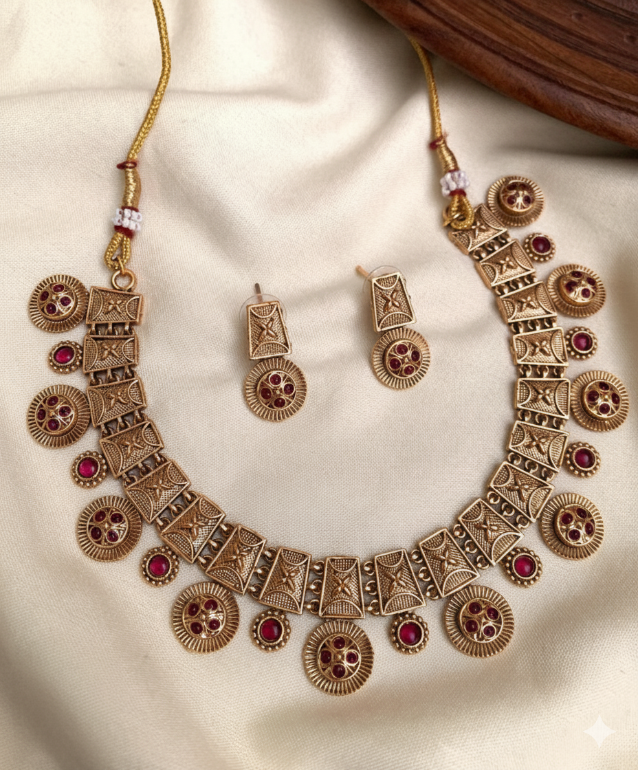 Antique Non-Idol Choker Necklace