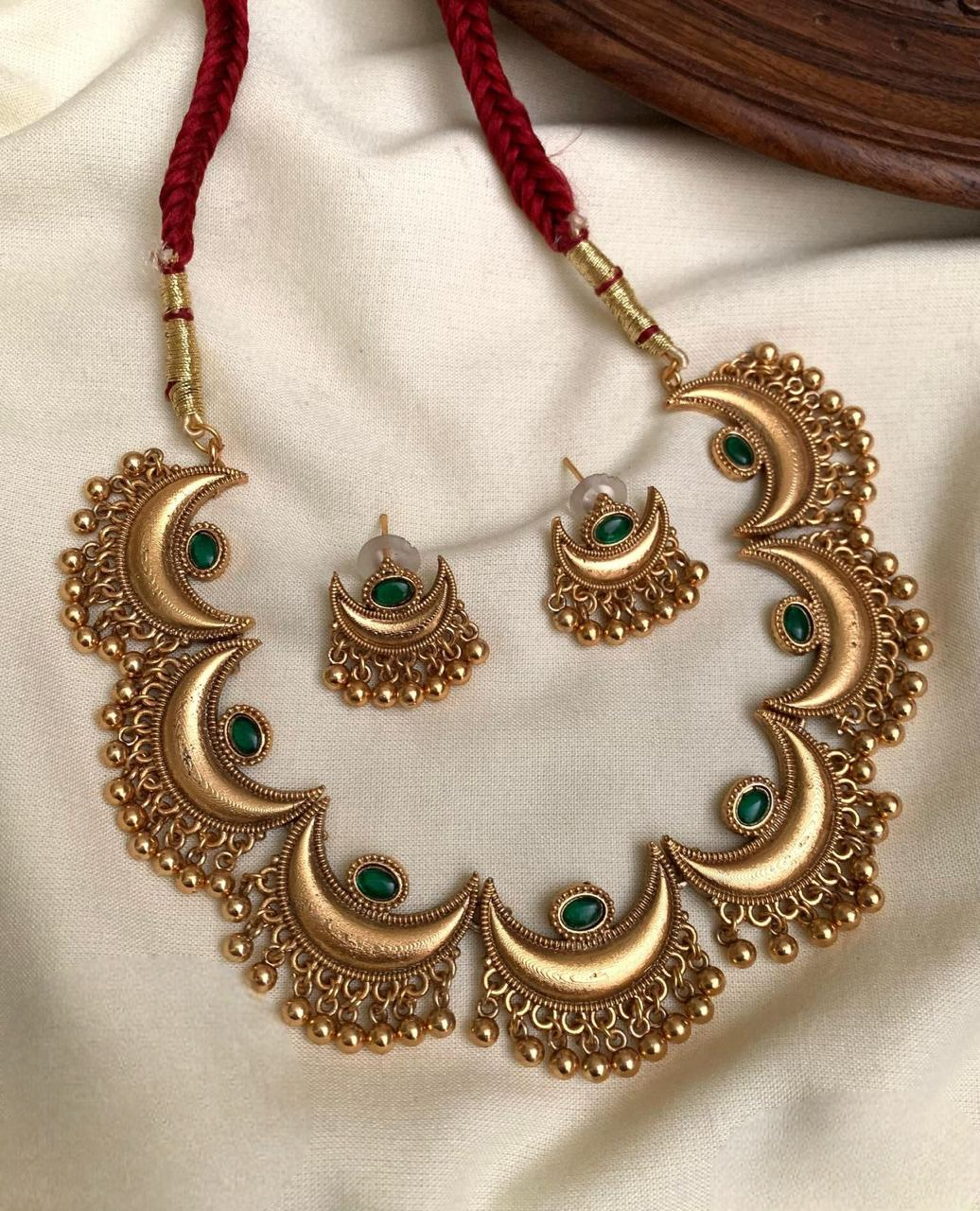 Half Moon  Antique Necklace Set.