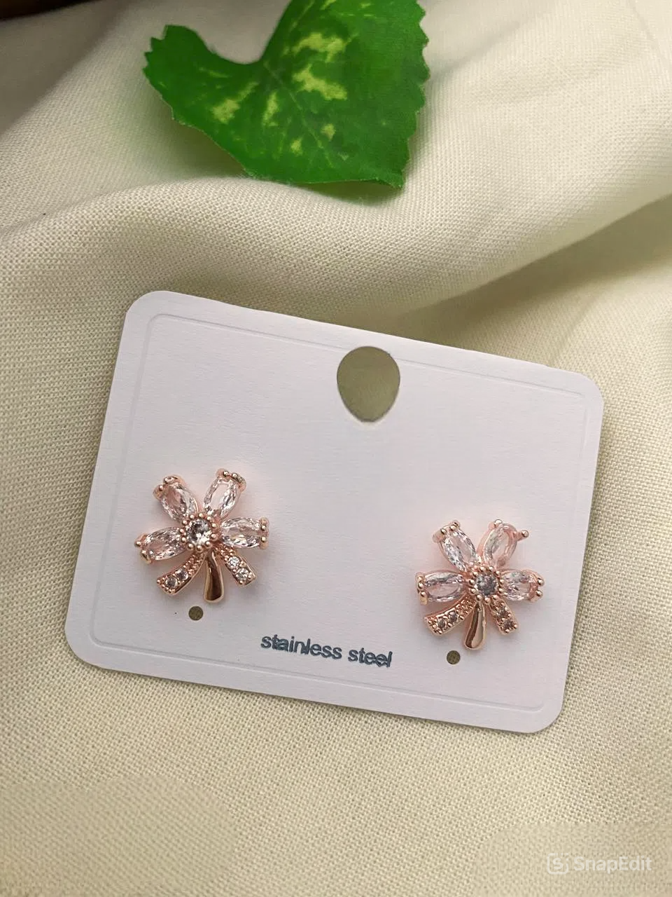 Stainless Steel – Rose Gold Studs